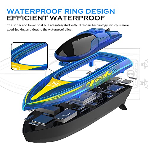 LED RC Boat for Pools and Lakes - Waterproof Fun