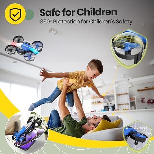 HS210F Mini Drone for Kids - 2-in-1 RC Toy