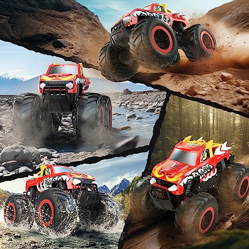 DEERC 1:16 Amphibious RC Monster Trucks - Waterproof