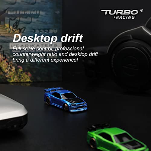 FLYCOLOR Turbo Racing Drift RC Car - 1:76 Scale