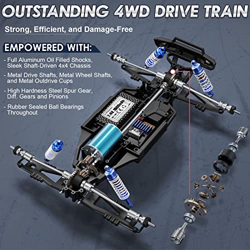 High Speed Brushless RC Off-Road Truck for Adults
