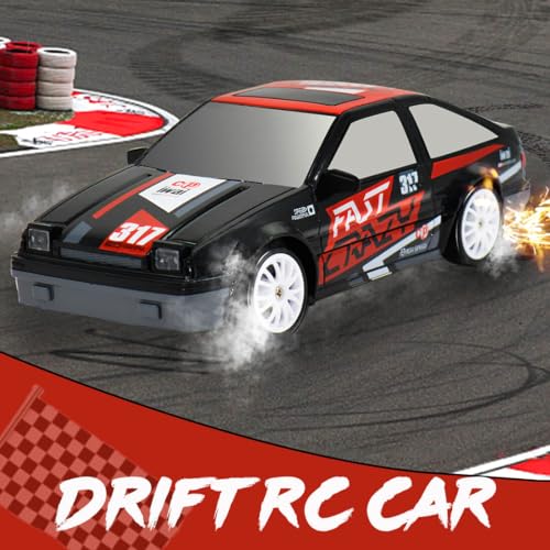 AGNEVE 1:24 RC Drift Car - LED Lights - Remote Control - 2.4GHz