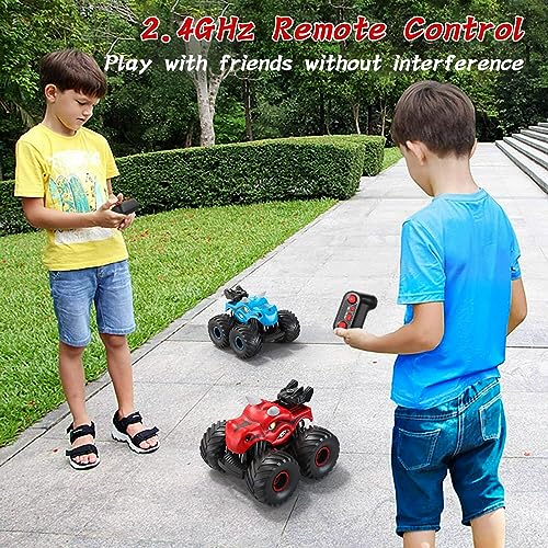 RC Dinosaur Car: Spray, Light, Sound, 2 Batteries