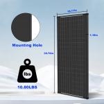 100W 12V Monocrystalline Solar Panel for RVs