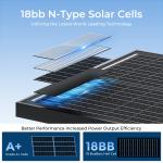 100W Mono Solar Panel 2-Pack for RVs