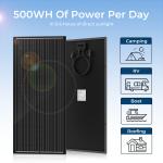 12V 100W Monocrystalline Solar Panel for Camping