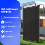 170W 12V Solar Panel for Camping and RVs