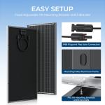 100W Mono Solar Panel 2-Pack for RVs