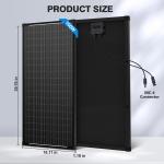 100W Mono Solar Panel 2-Pack for RVs