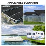 12V 100W Monocrystalline Solar Panel for Camping