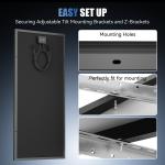 12V 100W Monocrystalline Solar Panel for Campers