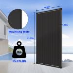 170W 12V Solar Panel for Camping and RVs