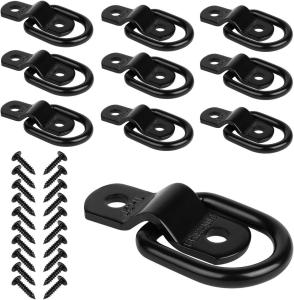 10-Pack D-Ring Tie Down Anchors for Trucks