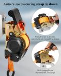 Retractable Ratchet Straps for Truck Camper Shells