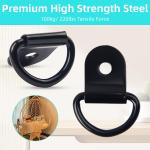 20PCS Heavy-Duty Stainless Steel D-Ring Anchors