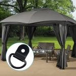 20PCS Heavy-Duty Stainless Steel D-Ring Anchors