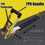 KJE 4 Pack Tie Down Straps - 10,000LBS Strength