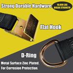 KJE 4 Pack Tie Down Straps - 10,000LBS Strength