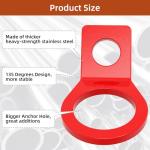 12 Pack Metal Tie Down Anchor Rings for Camping