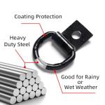 Heavy Duty D-Ring Tie Down Anchors Set