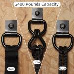 Heavy Duty D-Ring Tie Down Anchors Set