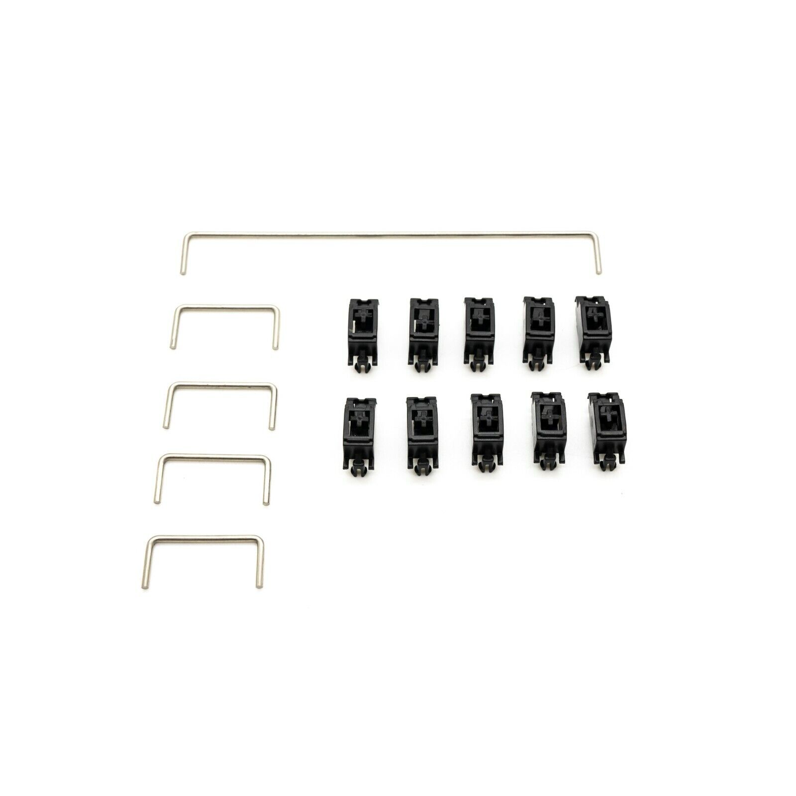 Black Clip-in PCB Stabilizer Set for Keyboards