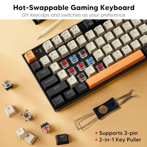 Redragon RGB Backlit Mechanical Gaming Keyboard, Compact (K636CLO)