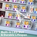 EPOMAKER Sea Salt Silent Linear Keyboard Switches, LED-Compatible