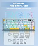 Rainbow Backlit Wireless Keyboard with Creamy Membrane