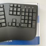 Insignia Full-Size Wireless Ergonomic Keyboard - Black