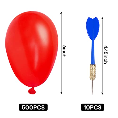 Carnival Game Darts Balloons - 500 Pack