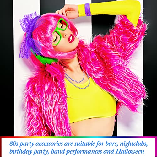 80s Costume Accessories Set with Tutu and More