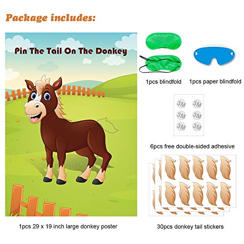 Pin The Tail On The Donkey Party Game Set