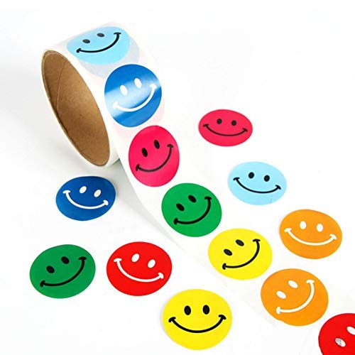 500 Kids Party Supplies Stickers in 5 Rolls