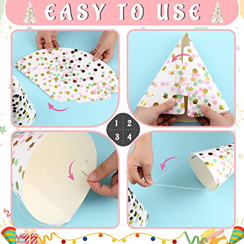 Assorted Paper Birthday Party Hats Set, 20-Piece, 9 Designs