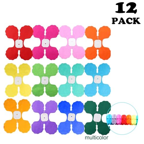 Colorful 12 Pack Four Leaf Clover Party Decorations