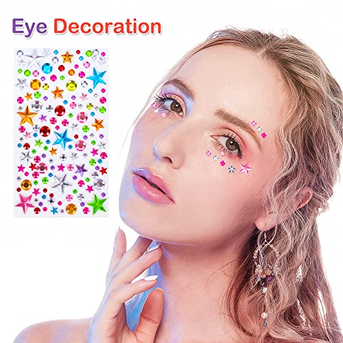 880pcs Gem Stickers - Self Adhesive Rhinestones for Crafts