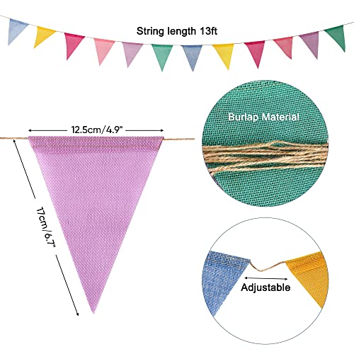 Pastel Pennant Banner Flags for Birthday Parties & More