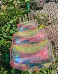 Giant Iridescent Happy Birthday Cake Foil Balloon