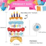 2 Giant 39" Happy Birthday Cake Foil Balloons