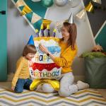 2 Giant 39" Happy Birthday Cake Foil Balloons