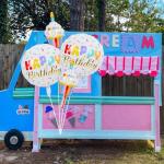 Rainbow Sprinkle Happy Birthday Cupcake Foil Balloons