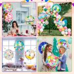 100 Happy Birthday Foil Balloons - 18IN Round