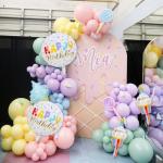 Rainbow Sprinkle Happy Birthday Cupcake Foil Balloons