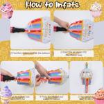 Rainbow Sprinkle Happy Birthday Cupcake Foil Balloons