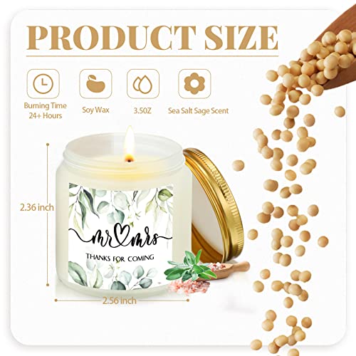 50 Wedding Soy Wax Candle Favors Set