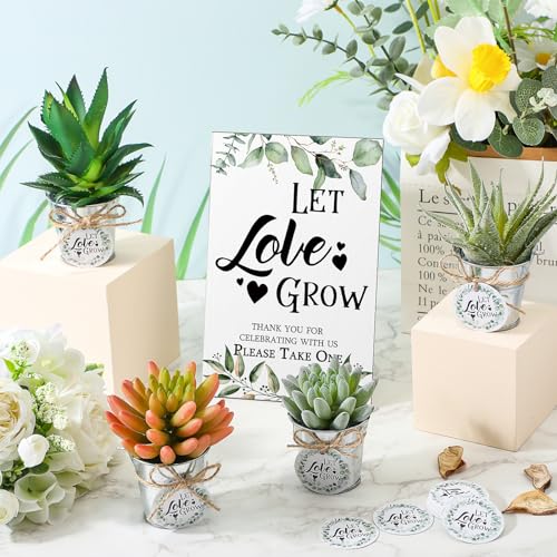 103 Pcs Wedding Favor Set with Succulent Buckets