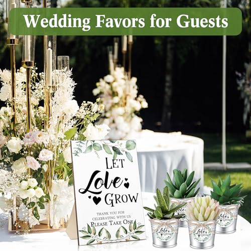 103 Pcs Wedding Favor Set with Succulent Buckets