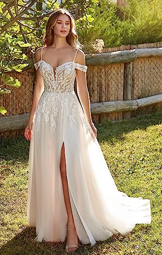 2024 Lace Applique A-line Wedding Dress, Size 18W