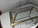 Vintage Glass and Gold Frame Wedding Card Box